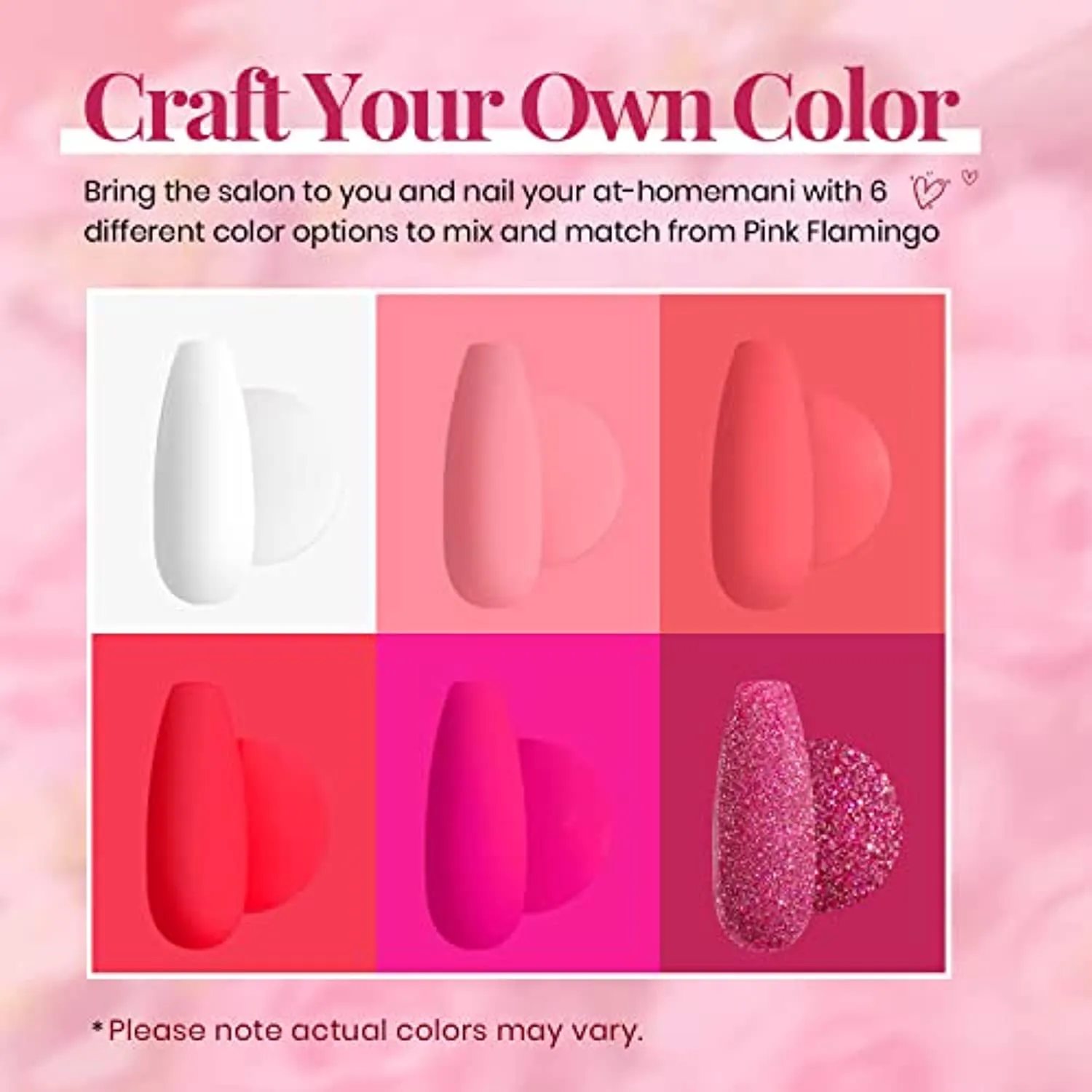 Beetles Valentine's Day Glitter Baby Pink Red Gel Nail Polish Set 6 Colors Pink White Gel Polish Kit Soak Off LED Lamp Nail Gel Kit Christmas New Year Girlfriend Gift for Women Mom Manicure Kit