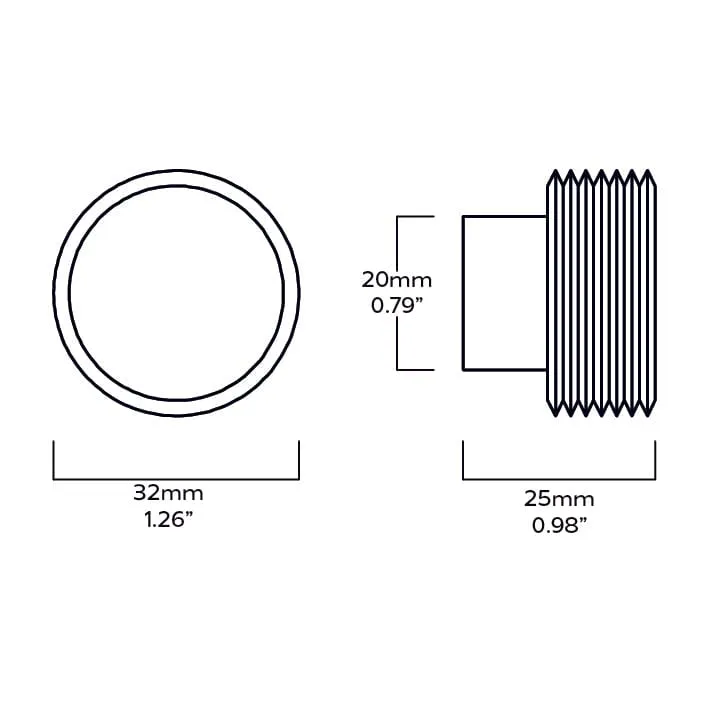 BEZEL Grooved Hook - Black