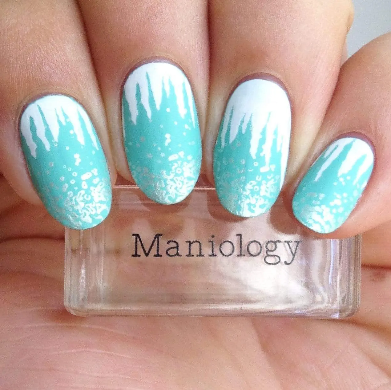Frozen (B316) Metallic Pearl White Stamping Polish