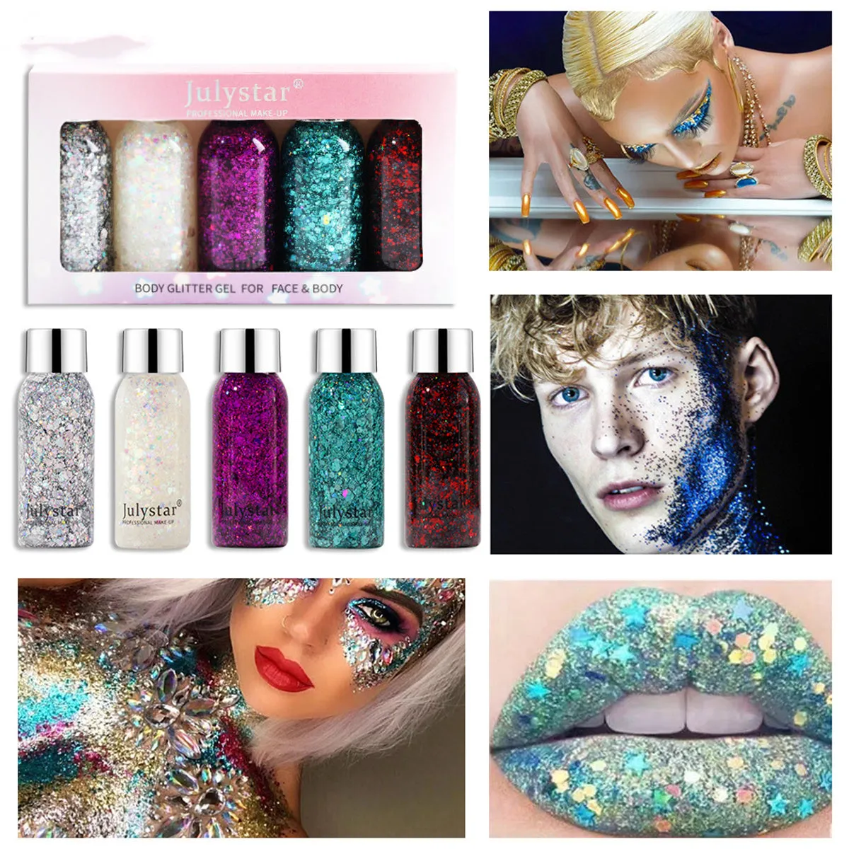 Liquid Glitter Eyeshadow Long Lasting Quick-Drying Liquid Eye Shadow Creates High-Impact Liquid Eye Glitter
